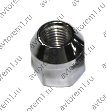 Гайка колеса М412 хром(открытая) шт